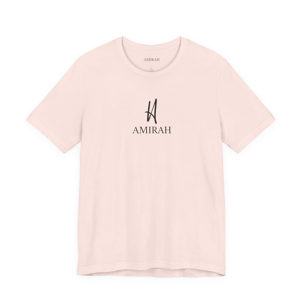 AMIRAH Brand Logo Tee, Luxurious High-Quality Unisex T-Shirt, Signature Logo