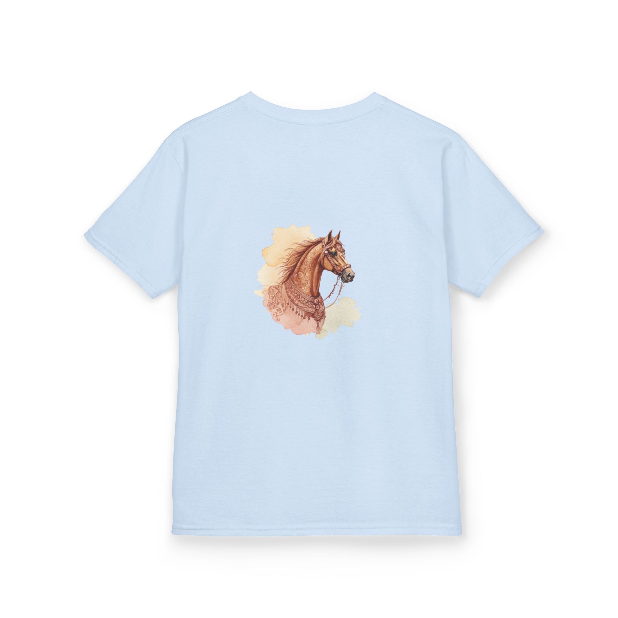 Kids Tee, Amirah Brand Horse Print High-Quality Cotton Shirt, Equestrian Gift,