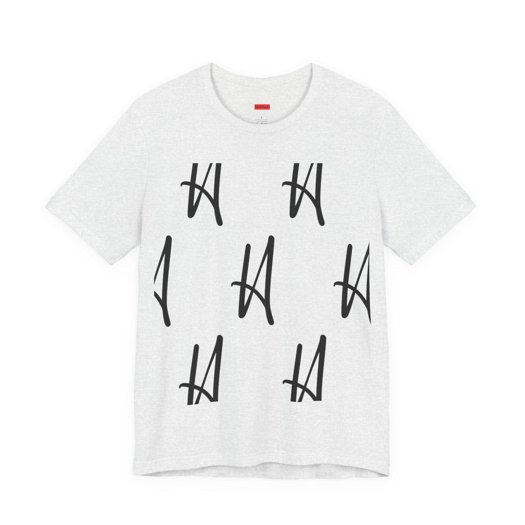 Amirah brand Unisex Tee, Luxurious Logo Shirt, High Quality Chequered logo print