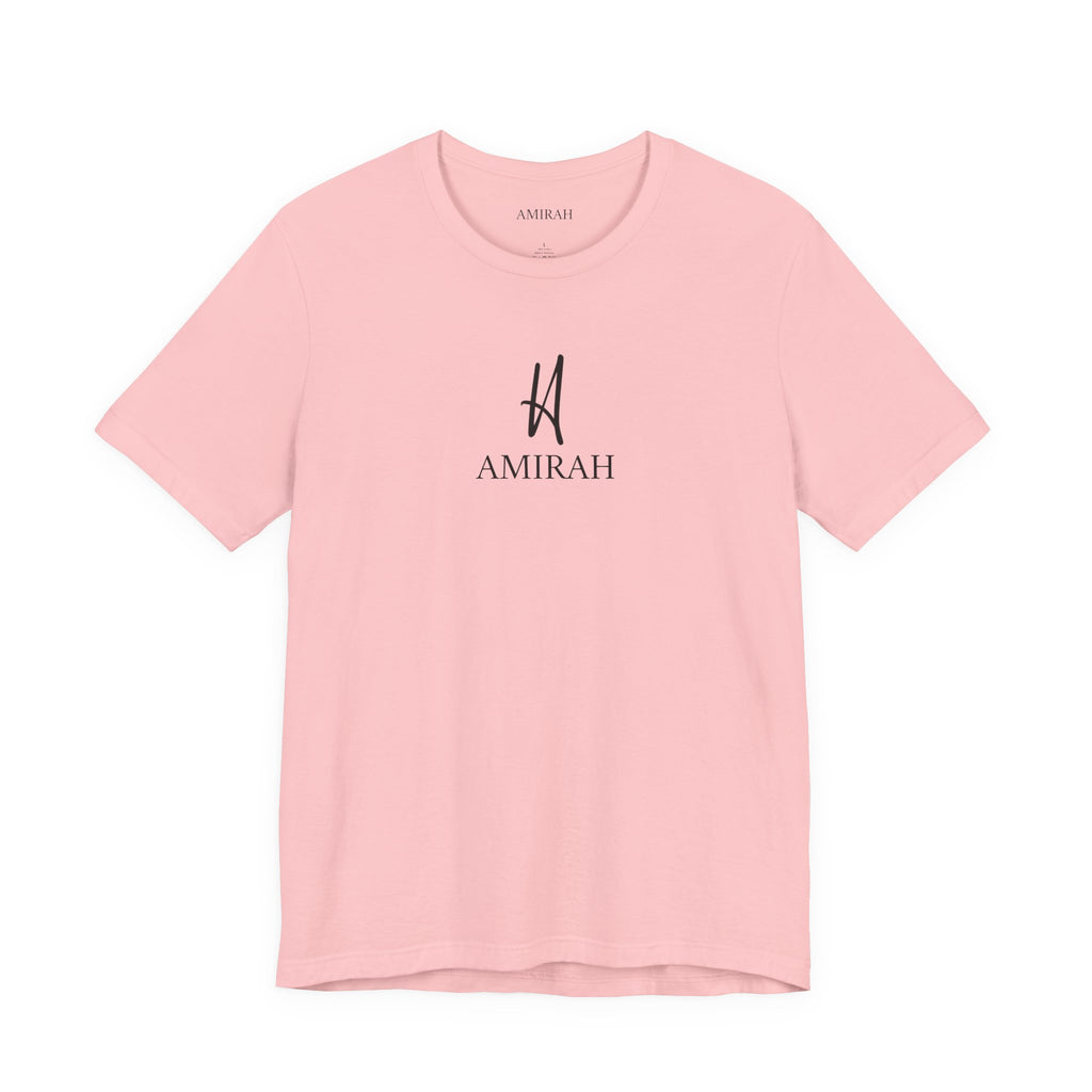 AMIRAH Brand Logo Tee, Luxurious High-Quality Unisex T-Shirt, Signature Logo