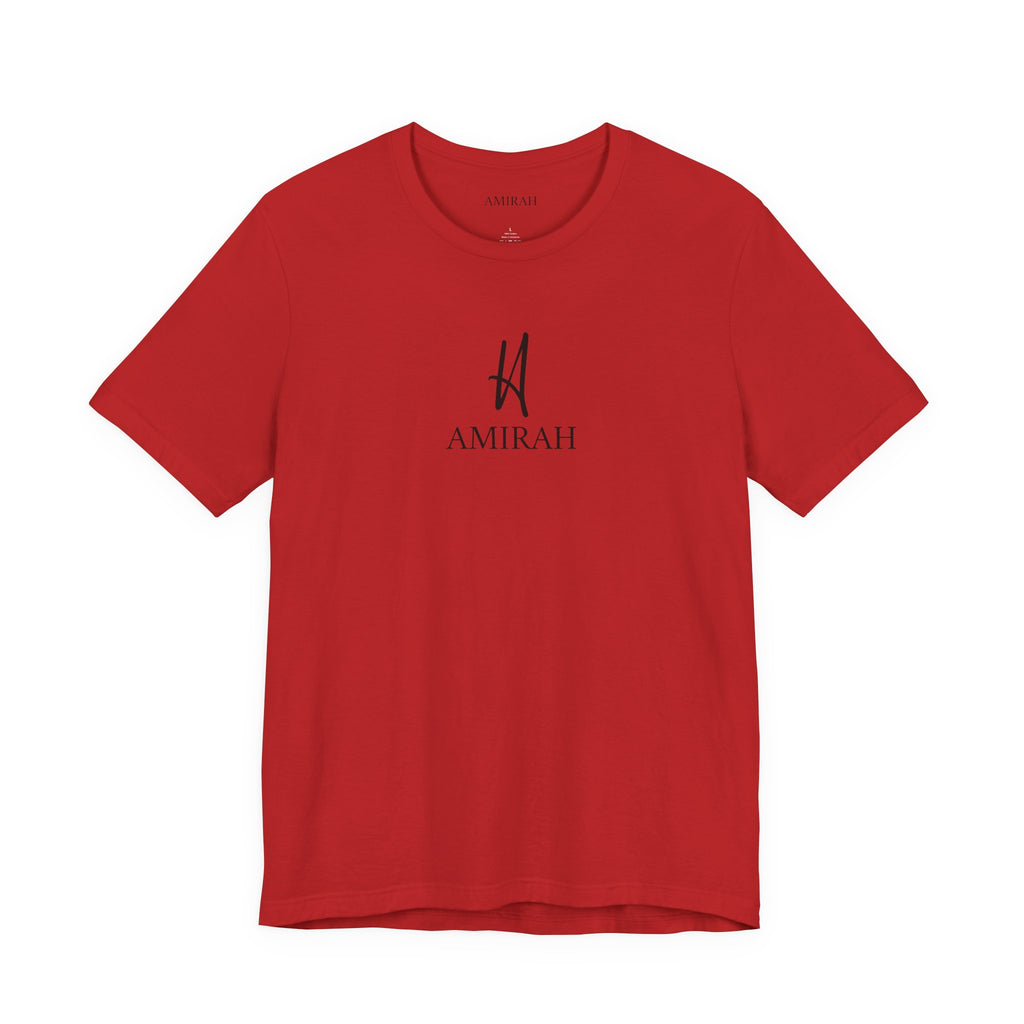 AMIRAH Brand Logo Tee, Luxurious High-Quality Unisex T-Shirt, Signature Logo