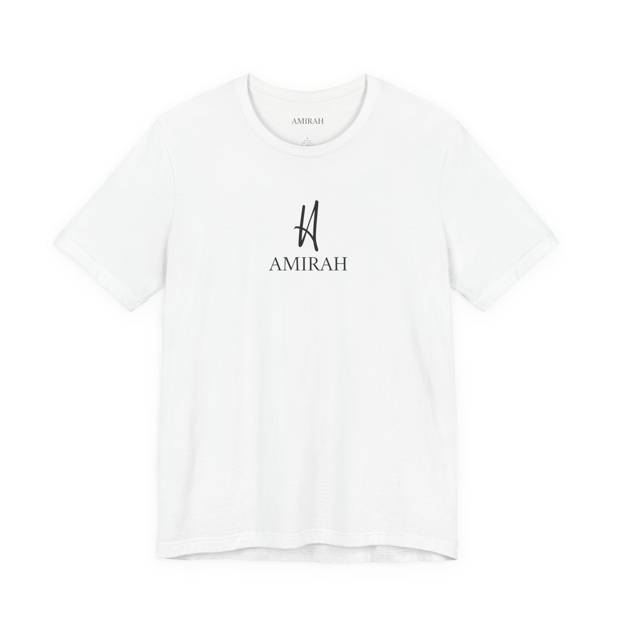 AMIRAH Brand Logo Tee, Luxurious High-Quality Unisex T-Shirt, Signature Logo