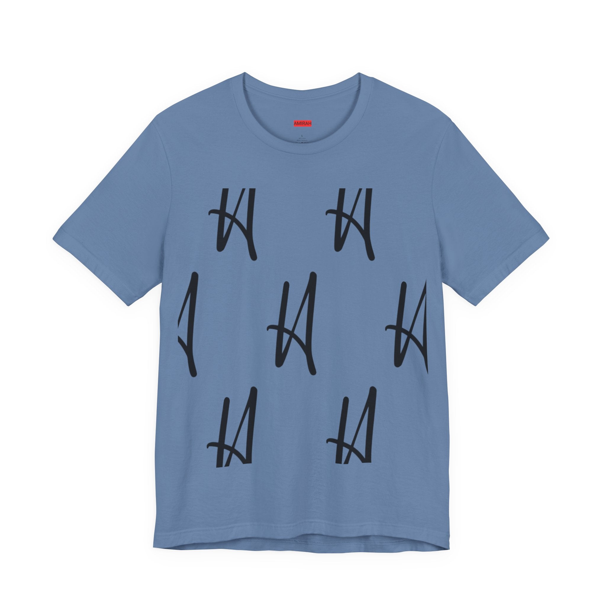 Amirah brand Unisex Tee, Luxurious Logo Shirt, High Quality Chequered logo print