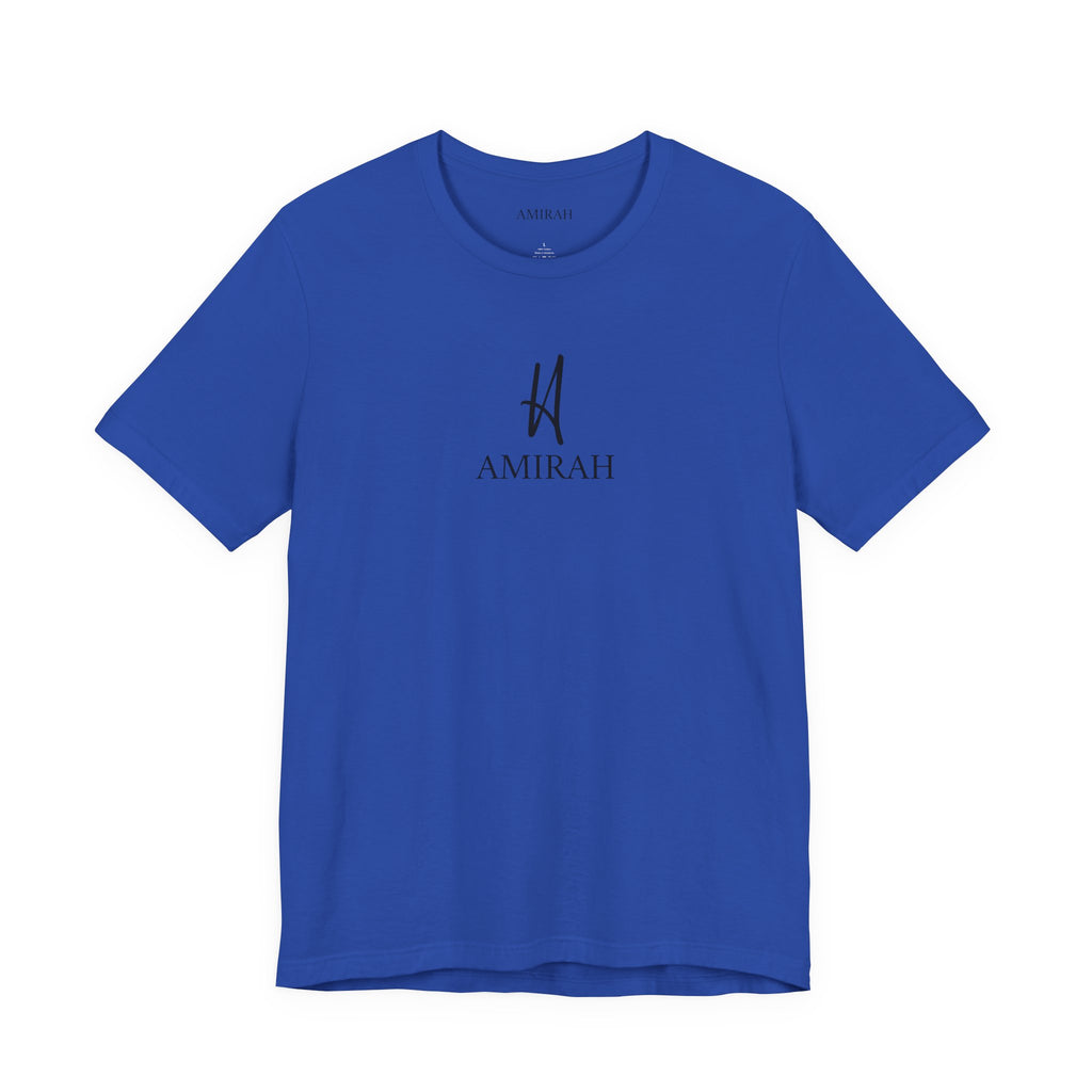 AMIRAH Brand Logo Tee, Luxurious High-Quality Unisex T-Shirt, Signature Logo